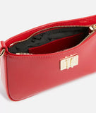 LM PO03 Winter Spirit pochette con tracolla e catena Rosso